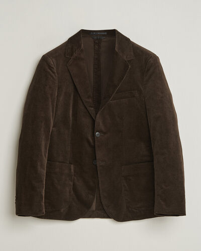 Sunspel Relaxed Corduroy Blazer Dark Choclate