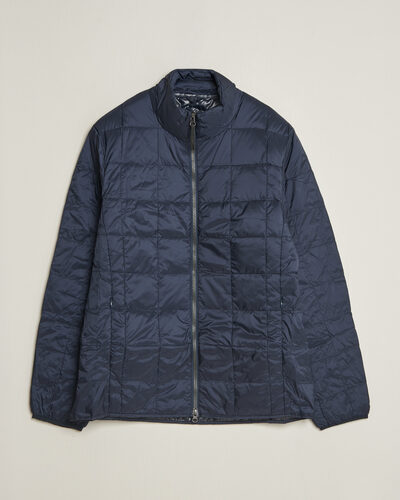 TAION High Neck Full Zip Lightweight Down Jacket Dark Navy