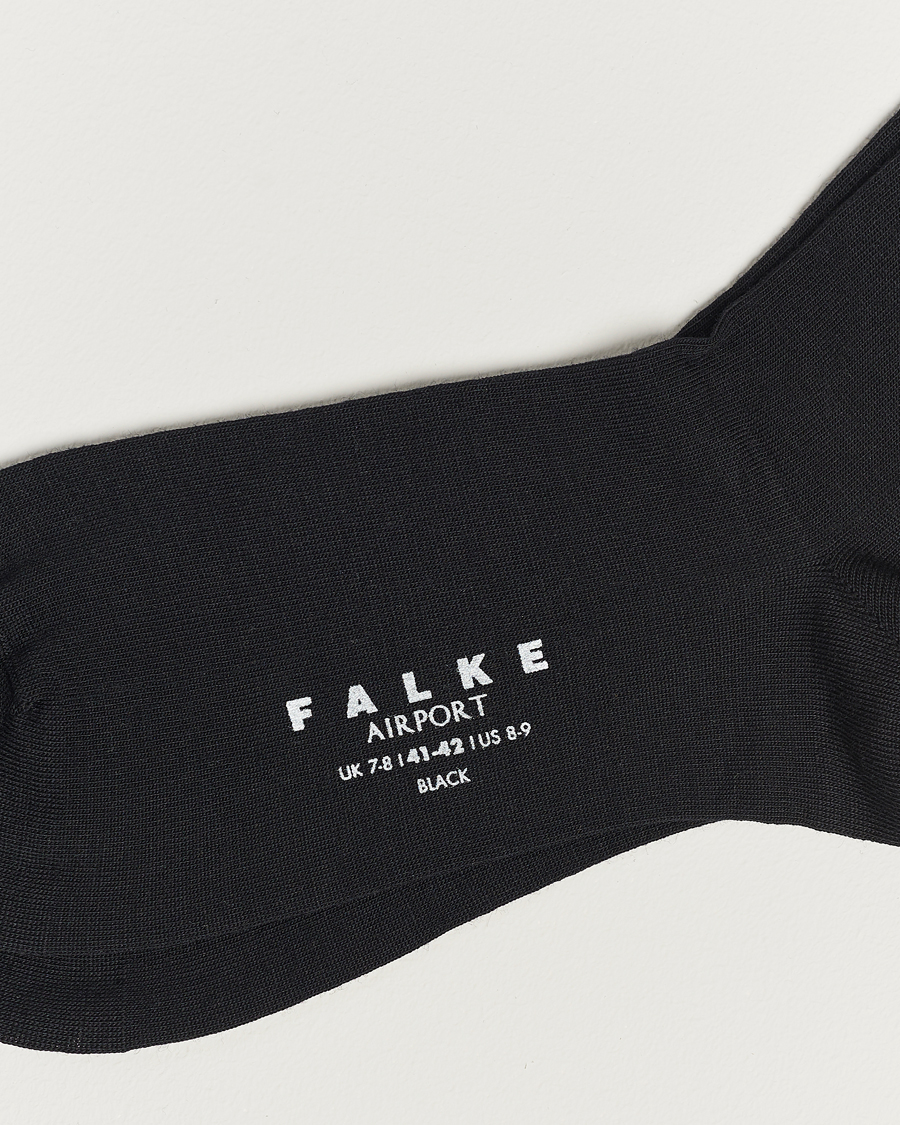 Herren |  | Falke | Airport Knee Socks Black