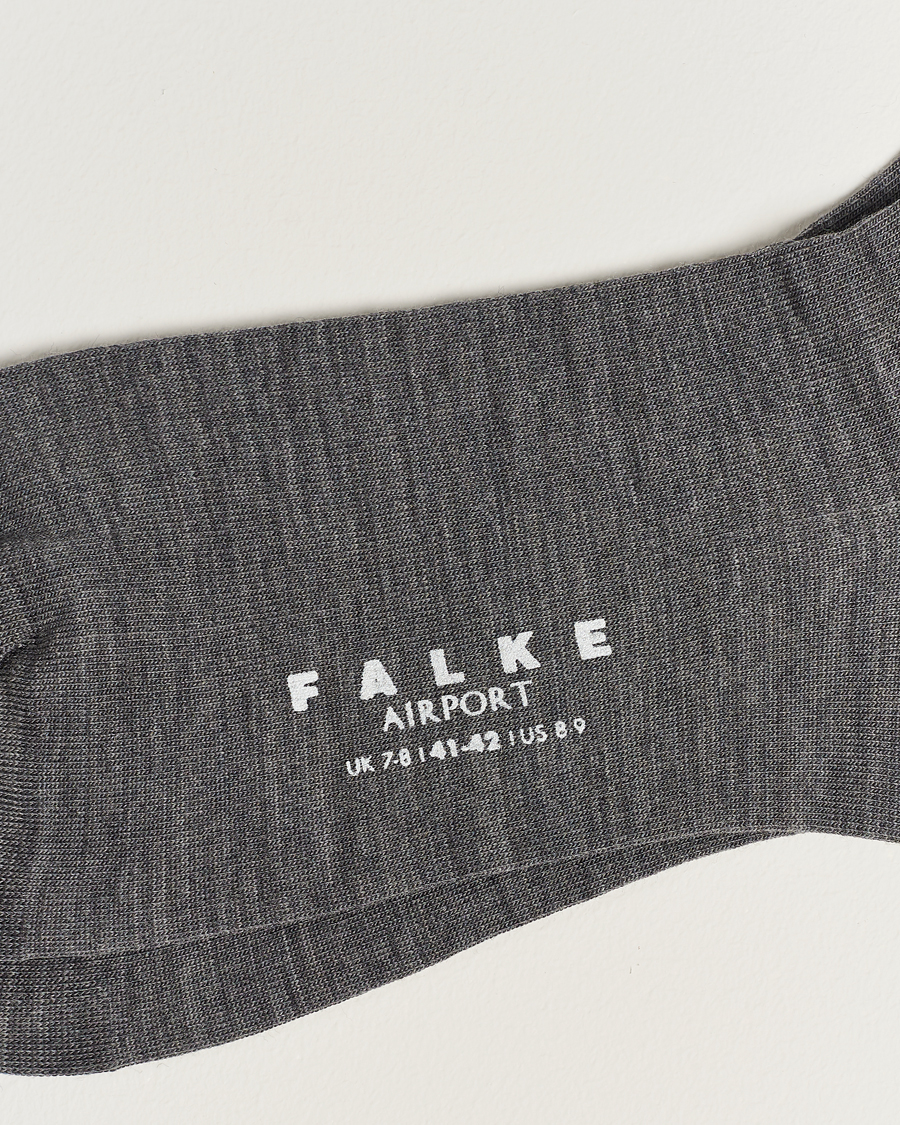 Herren | Falke | Falke | Airport Socks Grey Melange