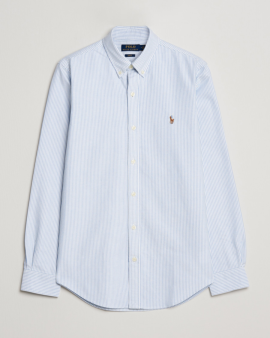 Herren | Hemden | Polo Ralph Lauren | Slim Fit Shirt Oxford Stripes Blue