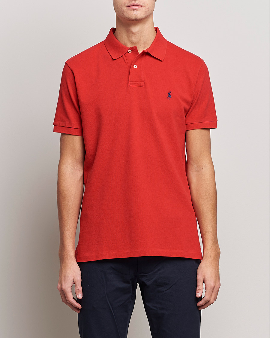 Herren | Kurzarm-Poloshirts | Polo Ralph Lauren | Slim Fit Polo Red