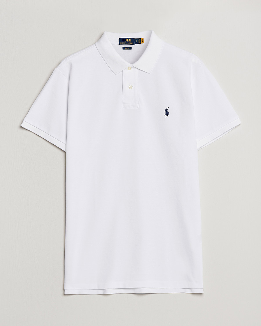 Herren | Poloshirts | Polo Ralph Lauren | Slim Fit Polo White