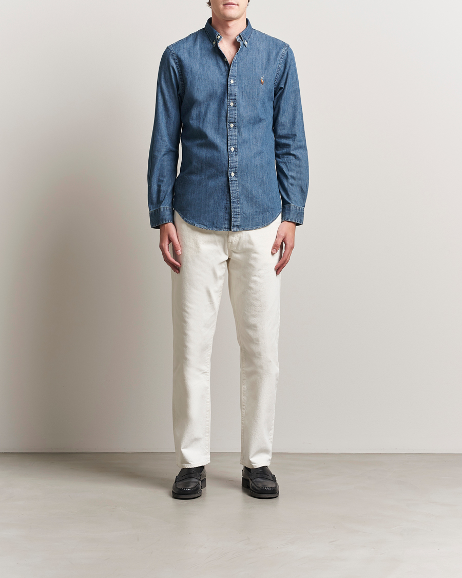 Herren | Hemden | Polo Ralph Lauren | Slim Fit Shirt Denim Dark Wash