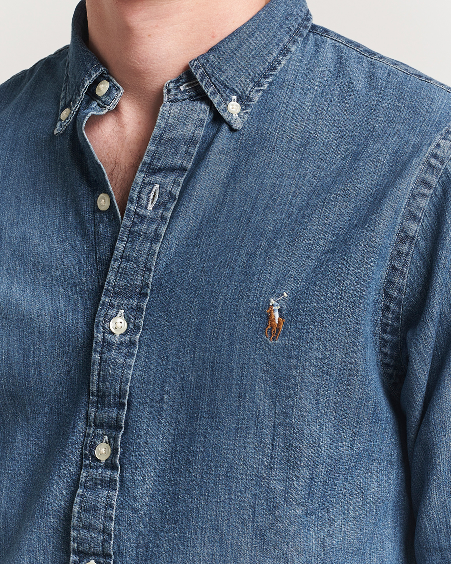 Herren | Hemden | Polo Ralph Lauren | Slim Fit Shirt Denim Dark Wash
