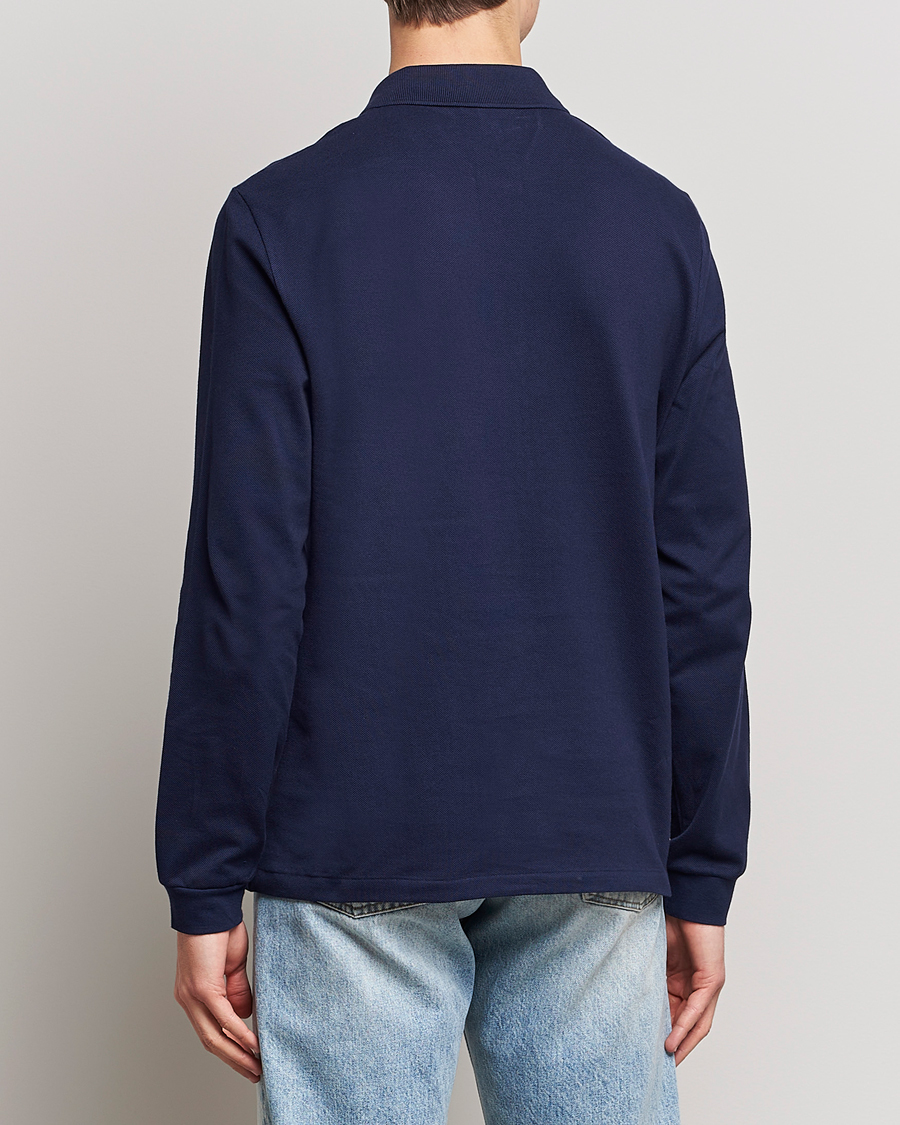 Herren | Poloshirts | Lacoste | Original Long Sleeve Polo Piké Navy Blue