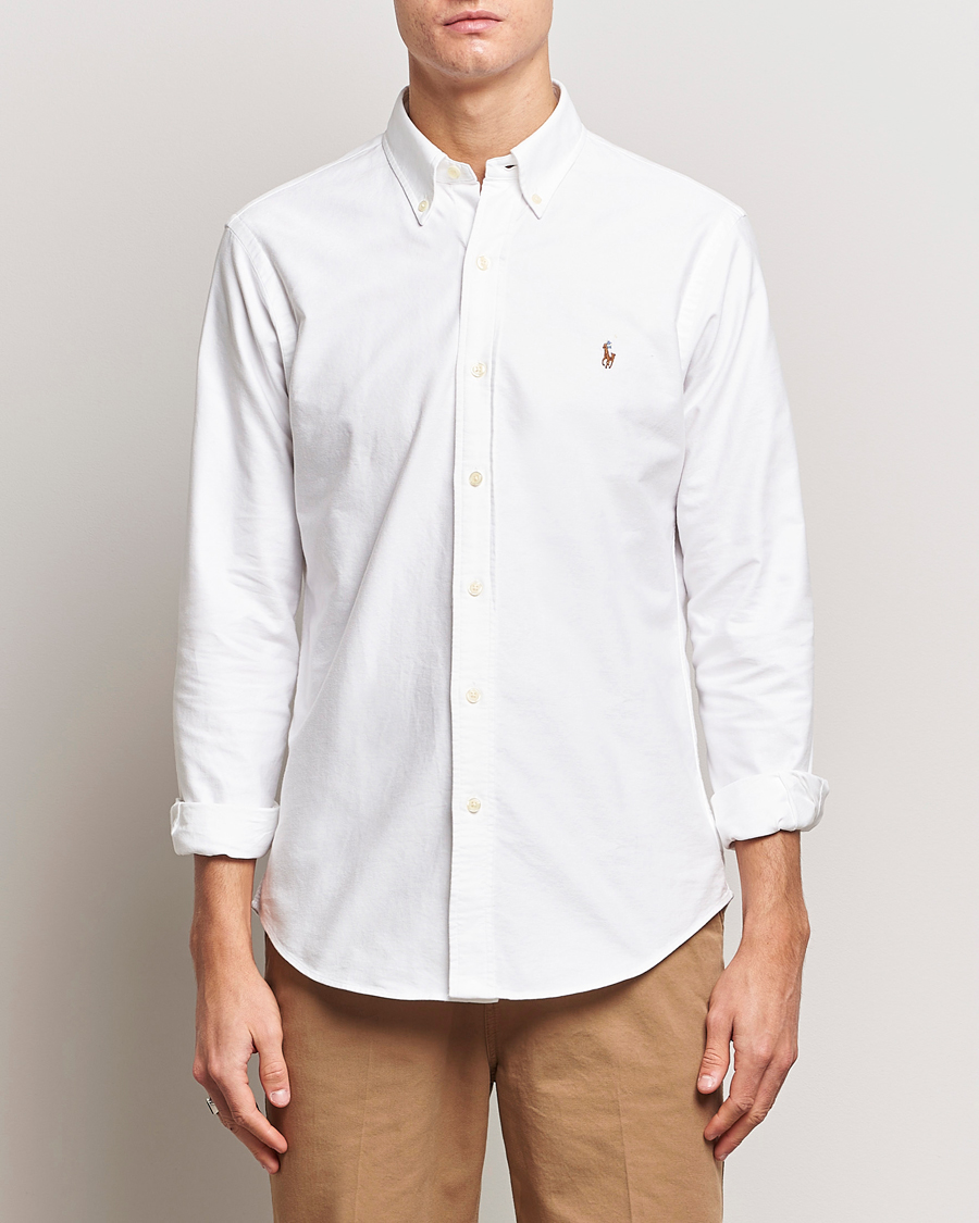 Herren | Oxfordhemden | Polo Ralph Lauren | Custom Fit Oxford Shirt White