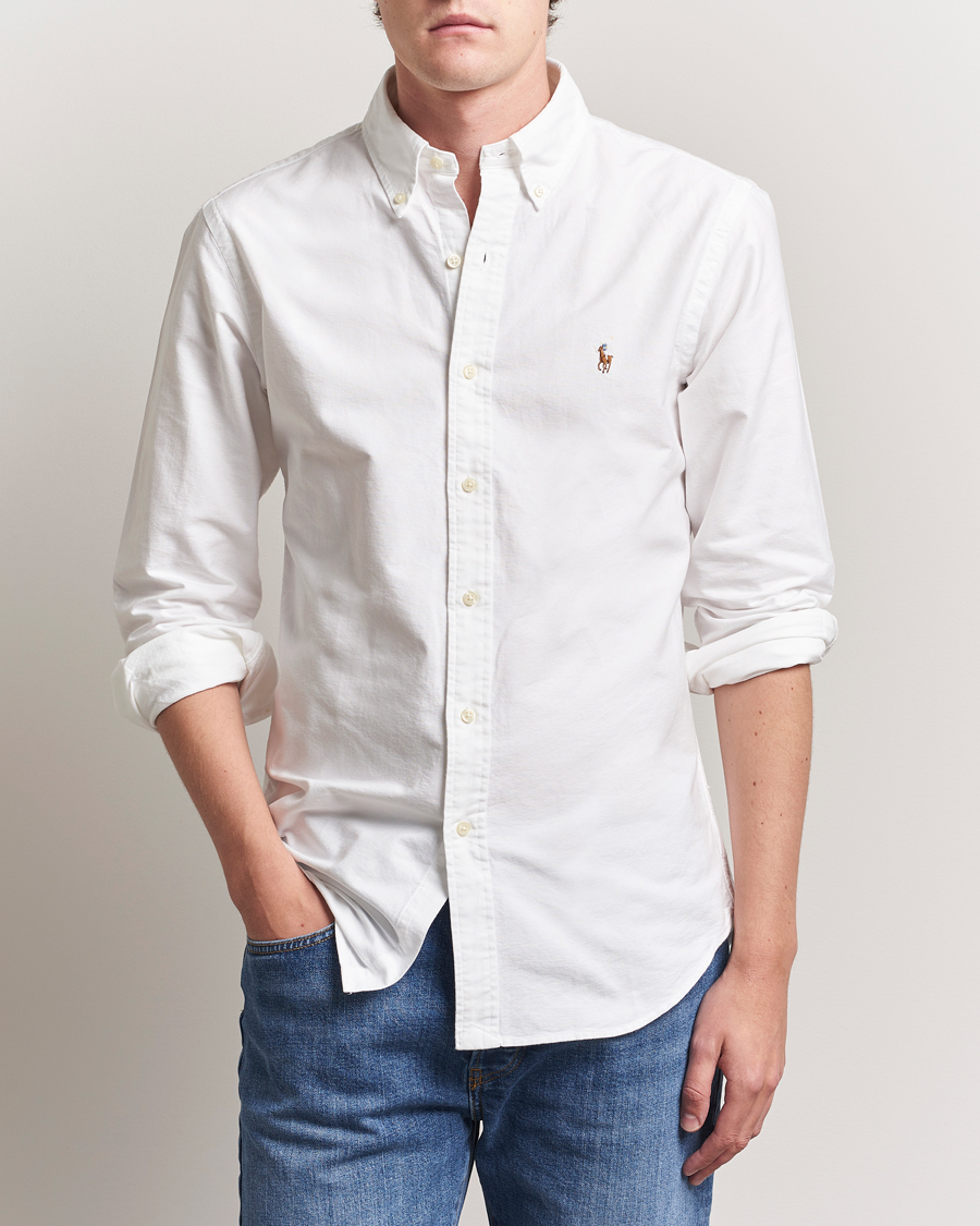 Herren | Hemden | Polo Ralph Lauren | Custom Fit Oxford Shirt White