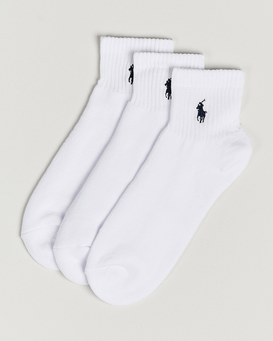 Herren | Unterwäsche | Polo Ralph Lauren | 3-Pack Sport Quarter Socks White