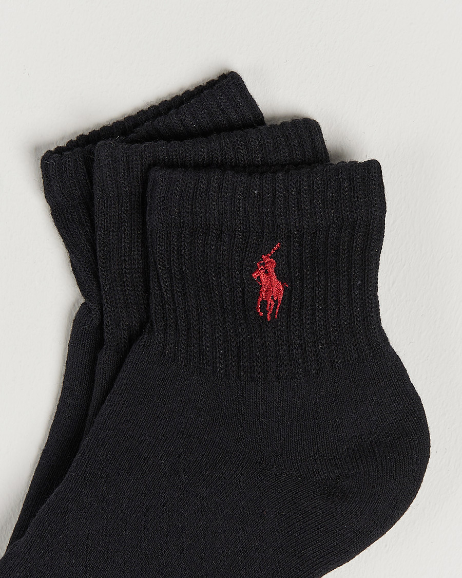 Herren | Unterwäsche | Polo Ralph Lauren | 3-Pack Sport Quarter Socks Black