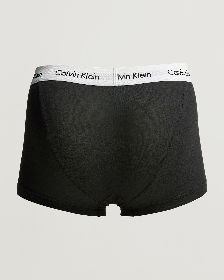 Herren | Trunks | Calvin Klein | Cotton Stretch Low Rise Trunk 3-pack Black