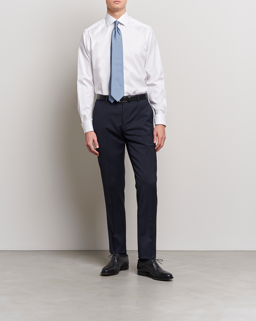 Herren | Business & Beyond | Eton | Contemporary Fit Shirt Double Cuff White