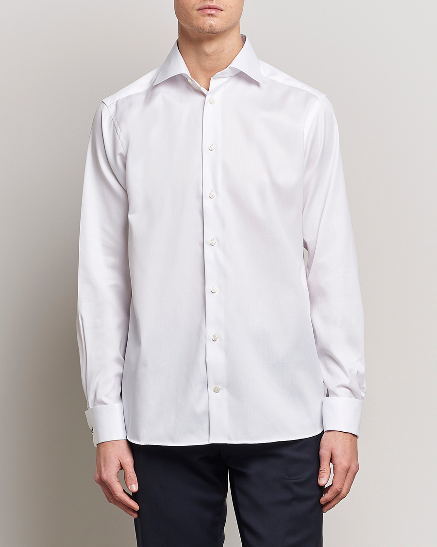 Herren | Eton | Eton | Contemporary Fit Shirt Double Cuff White