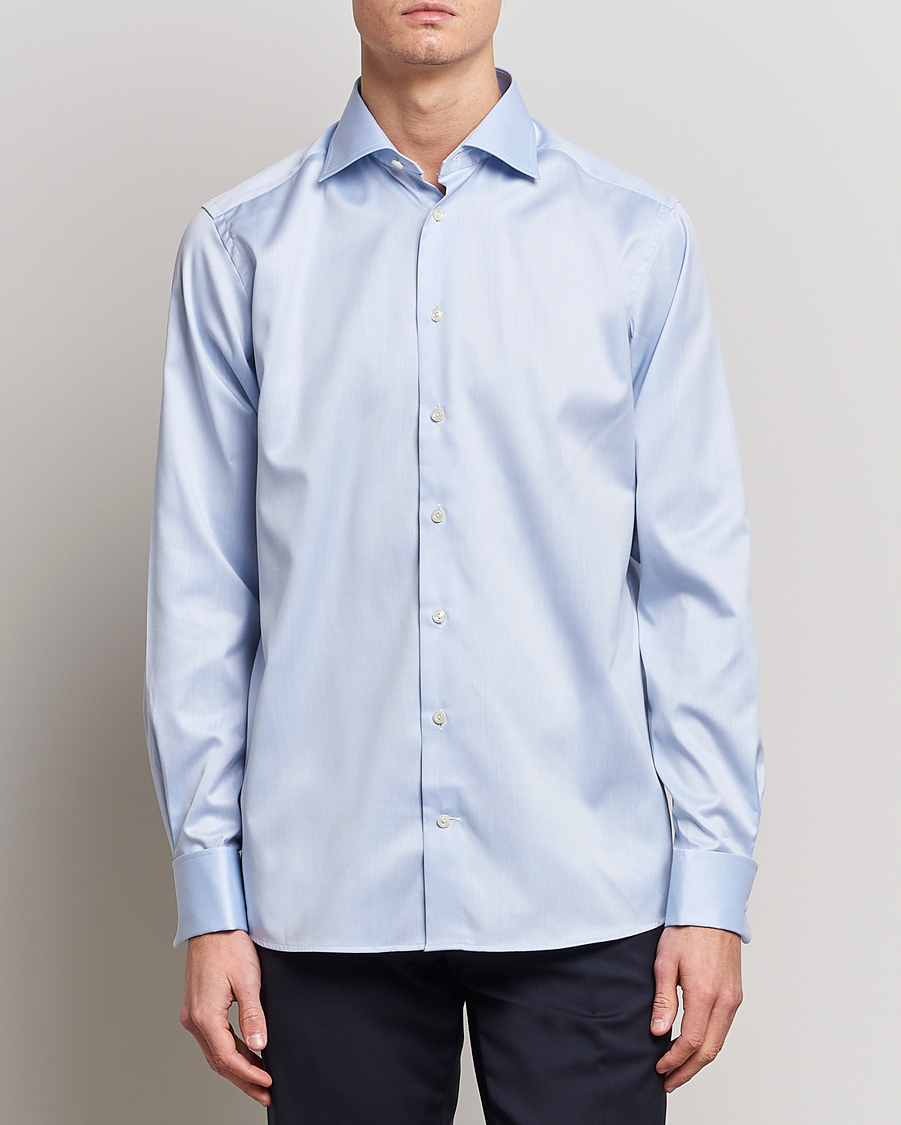 Herren | Formelle Hemden | Eton | Contemporary Fit Shirt Double Cuff Blue