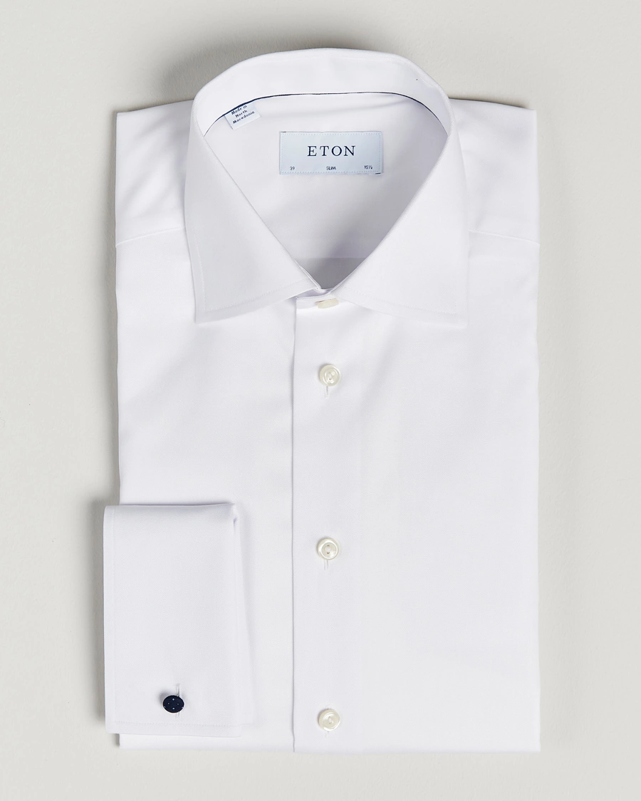 Herren | Hemden | Eton | Slim Fit Shirt Double Cuff White