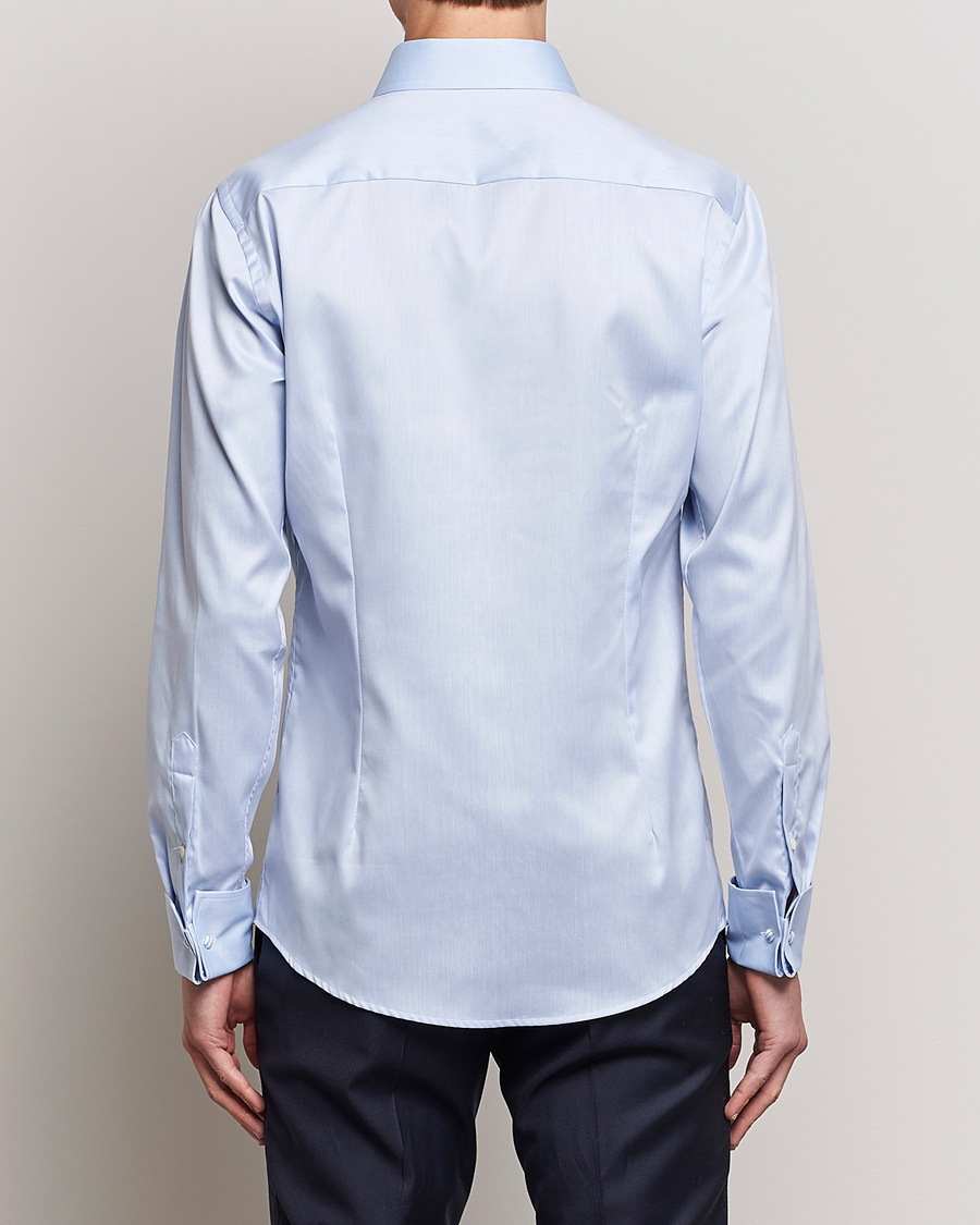 Herren | Hemden | Eton | Slim Fit Shirt Double Cuff Blue