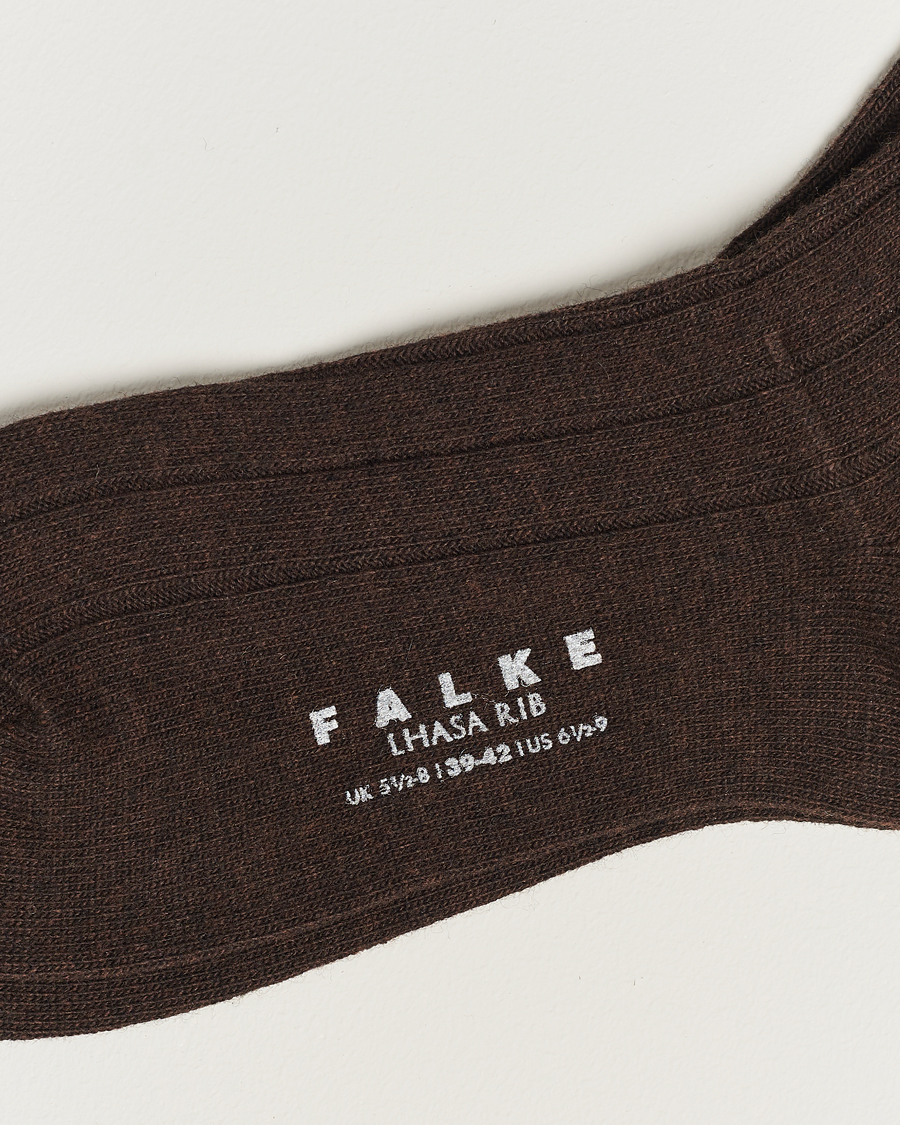 Herren | Socken aus Merinowolle | Falke | Lhasa Cashmere Socks Brown