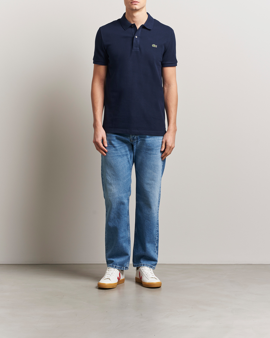 Herren | Poloshirts | Lacoste | Slim Fit Polo Piké Navy Blue