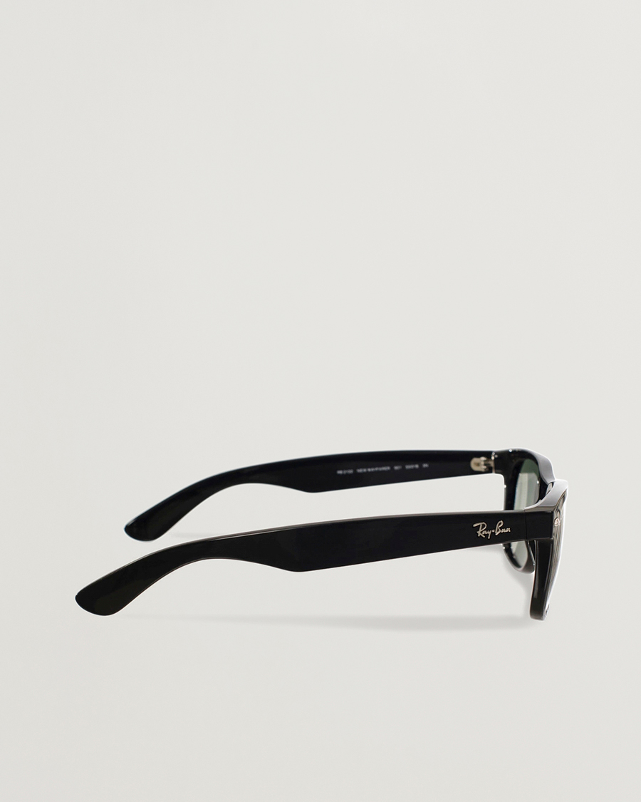 Herren | Sonnenbrillen | Ray-Ban | New Wayfarer Sunglasses Black/Crystal Green