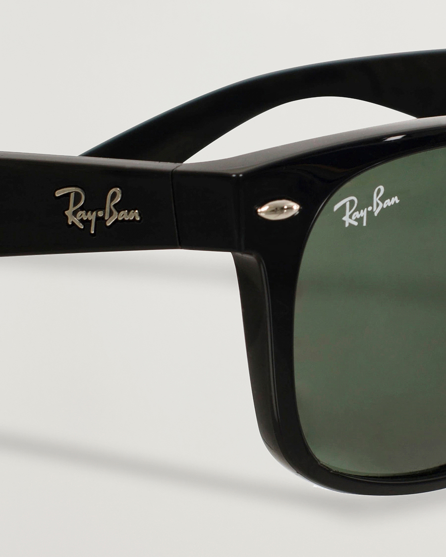 Herren | Sonnenbrillen | Ray-Ban | New Wayfarer Sunglasses Black/Crystal Green