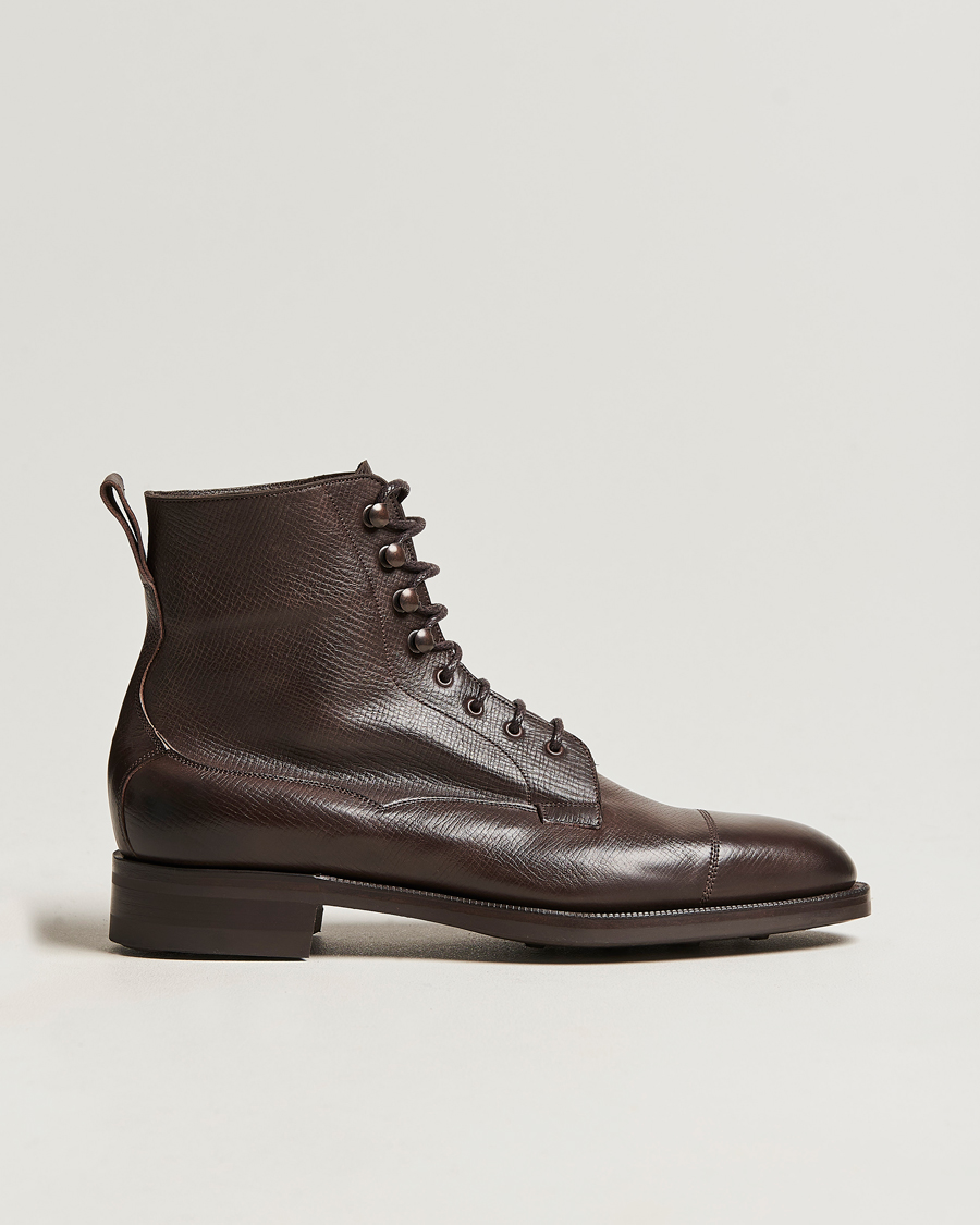 Herren | Boots | Edward Green | Galway Grained Boot Dark Brown Utah Calf
