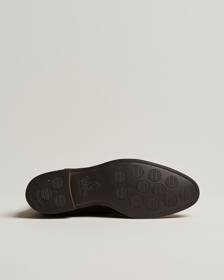 Herren | Boots | Crockett & Jones | Chelsea 8 Boot Dark Brown Suede