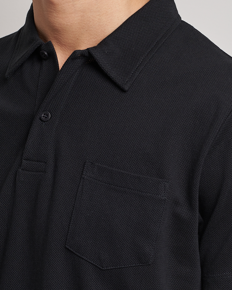 Herren | Poloshirts | Sunspel | Riviera Polo Shirt Black