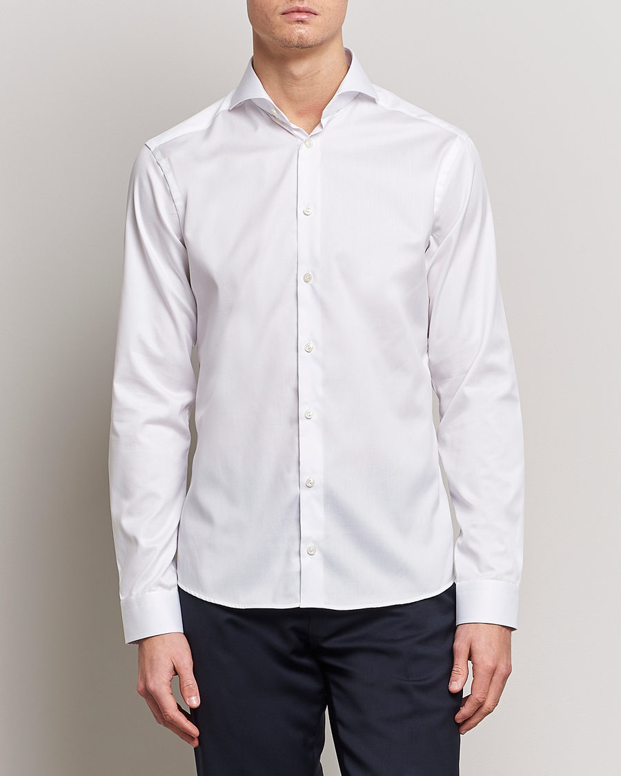 Herren | Cocktail | Eton | Super Slim Fit Shirt Cutaway White