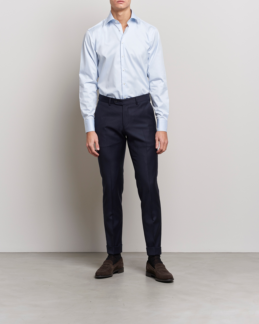 Herren | Formelle Hemden | Stenströms | Fitted Body Shirt Blue