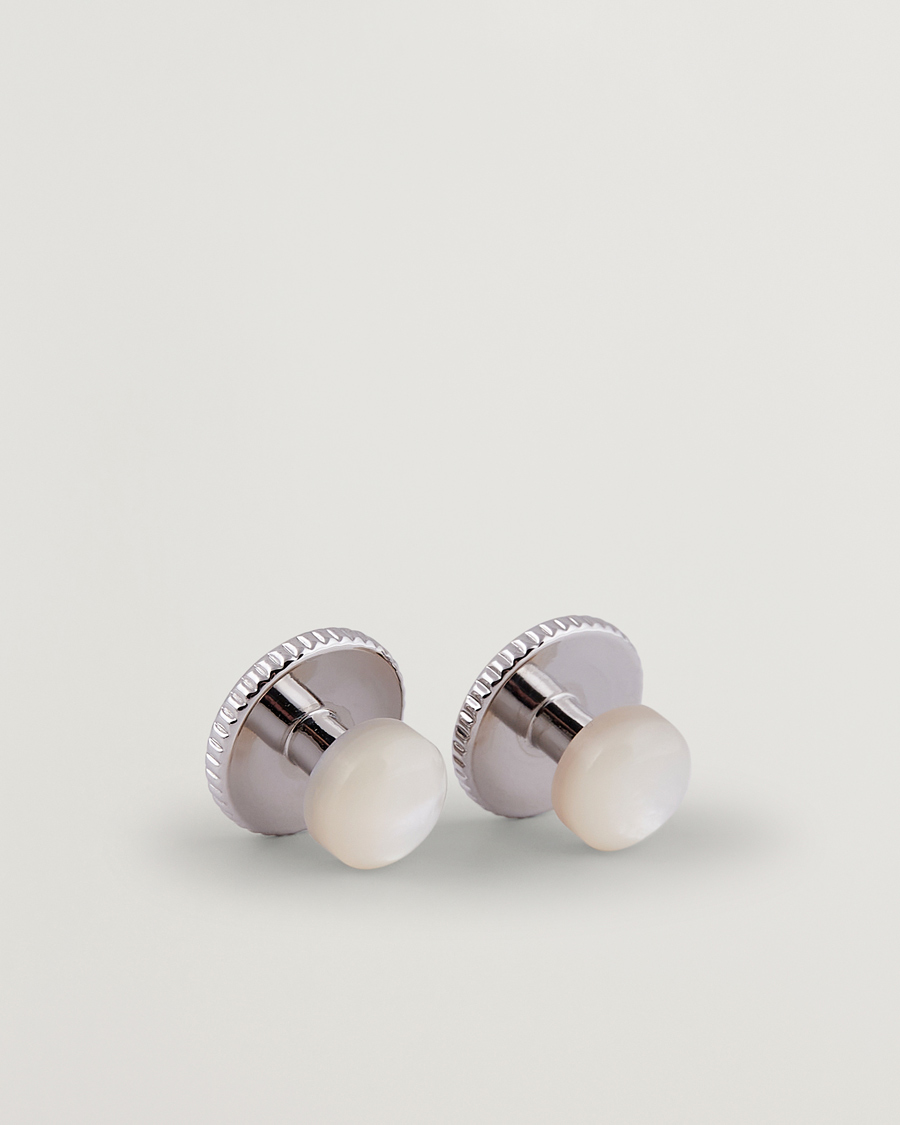 Herren | Stenströms Shirt Studs White | Stenströms | Shirt Studs White