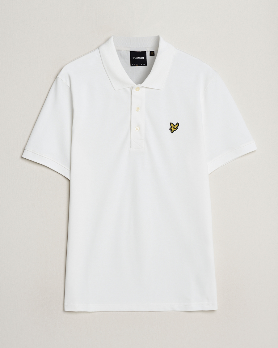 Herren | Poloshirts | Lyle & Scott | Plain Pique Polo Shirt White