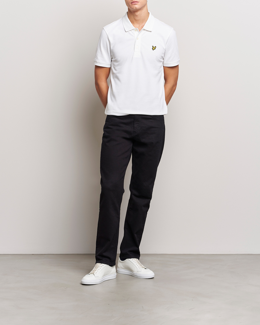 Herren | Poloshirts | Lyle & Scott | Plain Pique Polo Shirt White