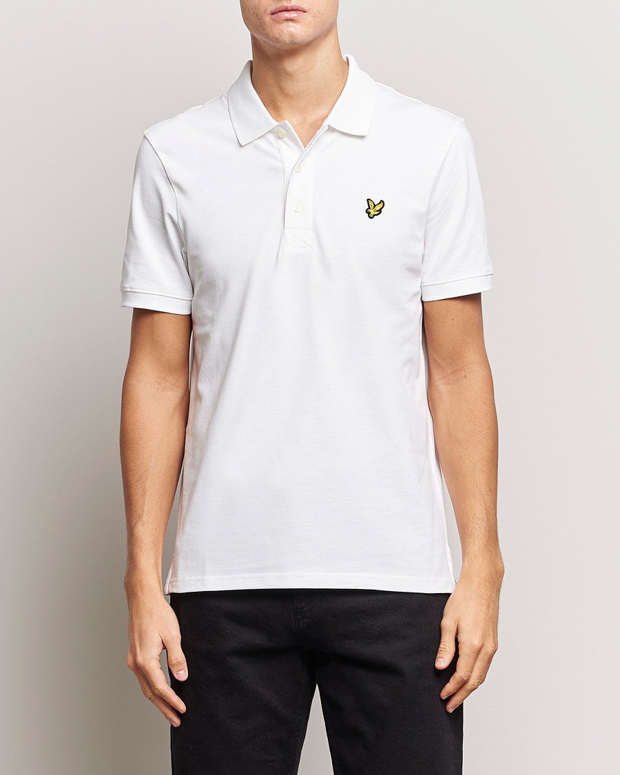 Herren | Poloshirts | Lyle & Scott | Plain Pique Polo Shirt White