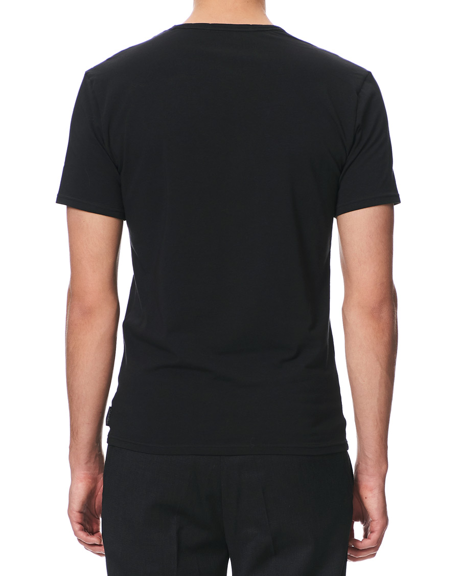 Herren | T-Shirts | Calvin Klein | Cotton V-Neck Tee 2-Pack Black