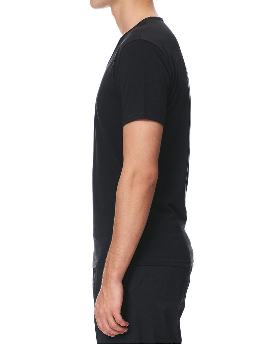 Herren | T-Shirts | Calvin Klein | Cotton V-Neck Tee 2-Pack Black