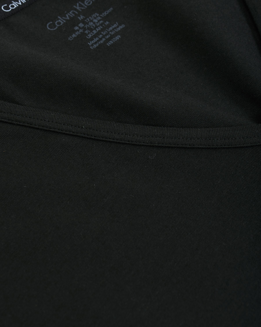 Herren | T-Shirts | Calvin Klein | Cotton V-Neck Tee 2-Pack Black