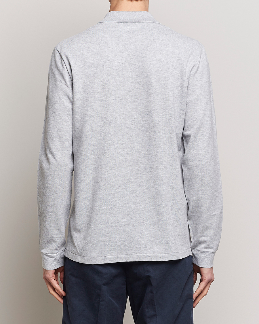 Herren | Poloshirts | Lacoste | Original Long Sleeve Polo Piké Silver Chine
