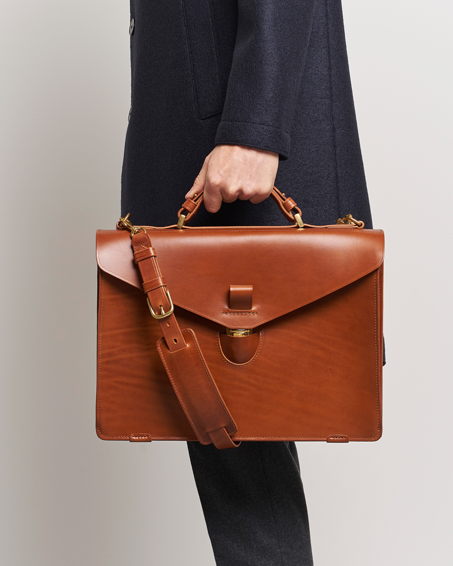 Herren | Taschen | Tärnsjö Garveri | TG1873 Briefcase Cognac