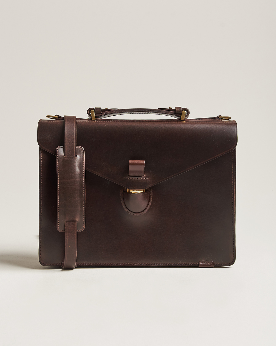 Herren | Taschen | Tärnsjö Garveri | TG1873 Briefcase Dark Brown