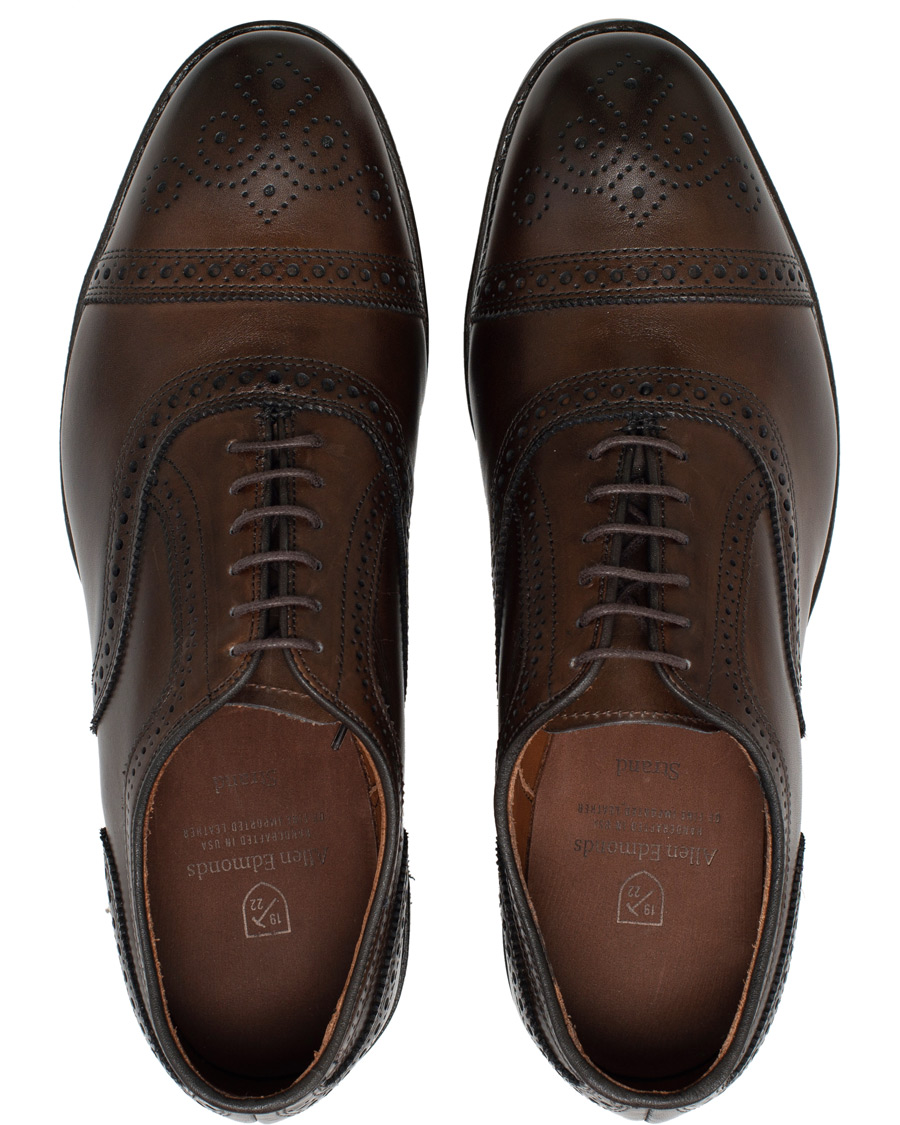 Herren | Allen Edmonds Strand Brogue Dark Brown Calf | Allen Edmonds | Strand Brogue Dark Brown Calf