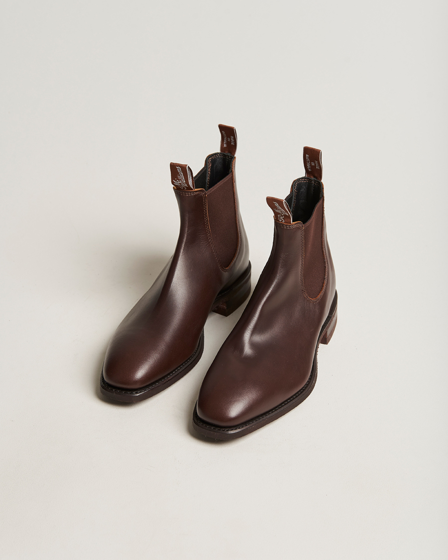 Herren | Handgefertigte Schuhe | R.M.Williams | Blaxland G Boot Yearling Rum