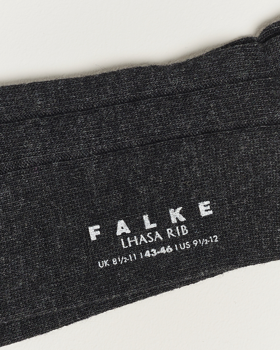 Herren | Socken aus Merinowolle | Falke | Lhasa Cashmere Socks Antracite Grey