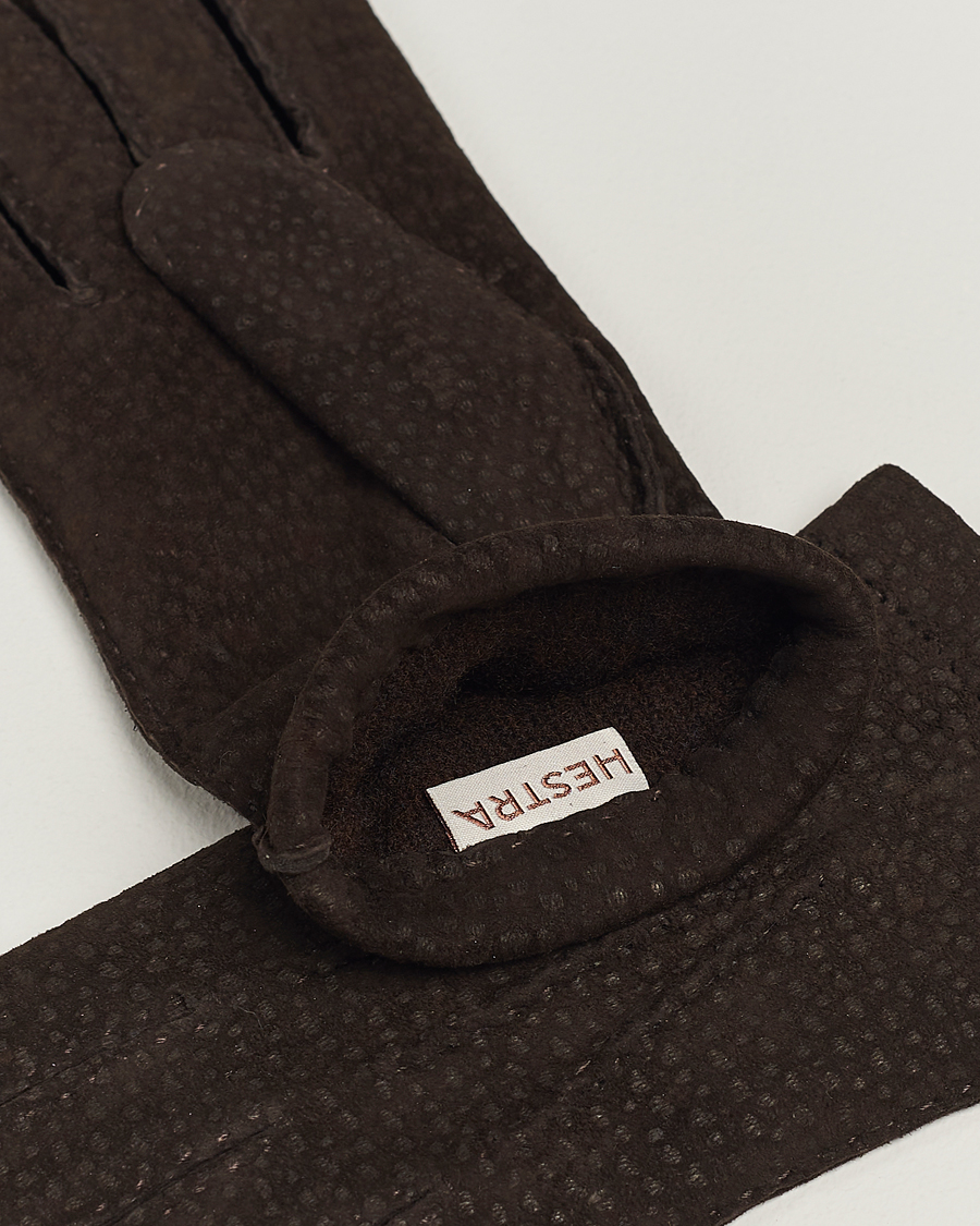 Herren | Handschuhe | Hestra | Carpincho Handsewn Cashmere Glove Espresso Brown