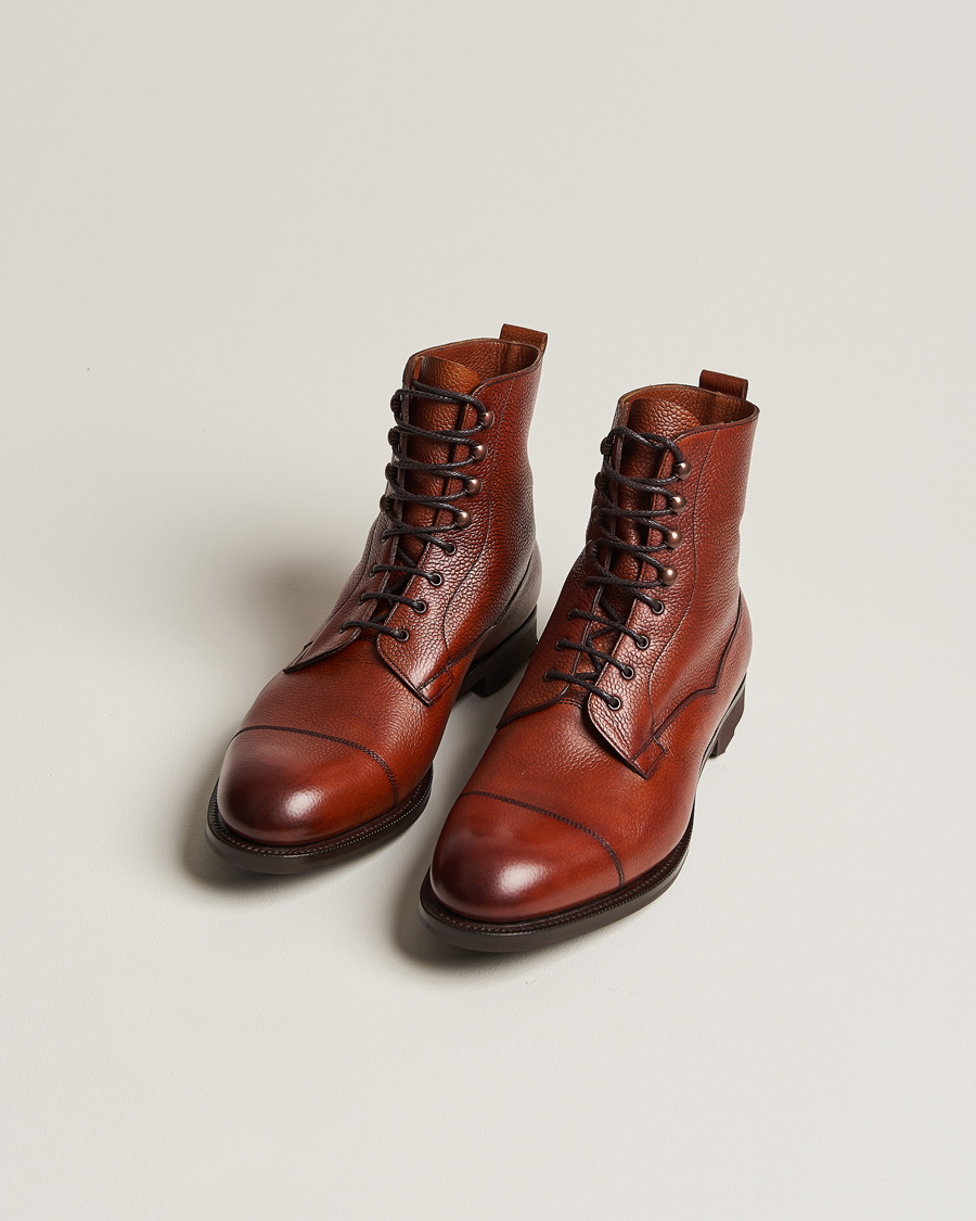 Herren | Handgefertigte Schuhe | Edward Green | Galway Ridgeway Boot Rosewood Country Calf