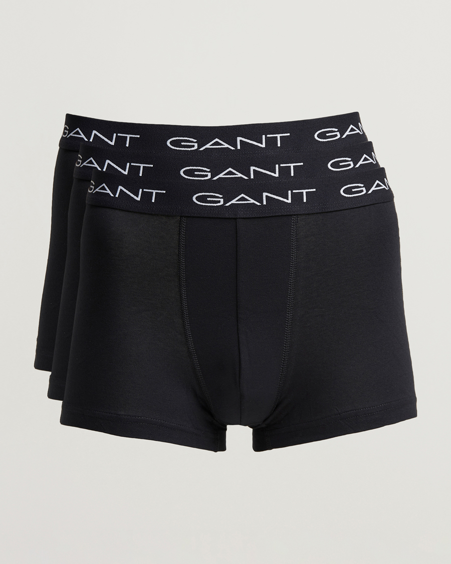 Herren | Unterwäsche | GANT | 3-Pack Trunk Boxer Black