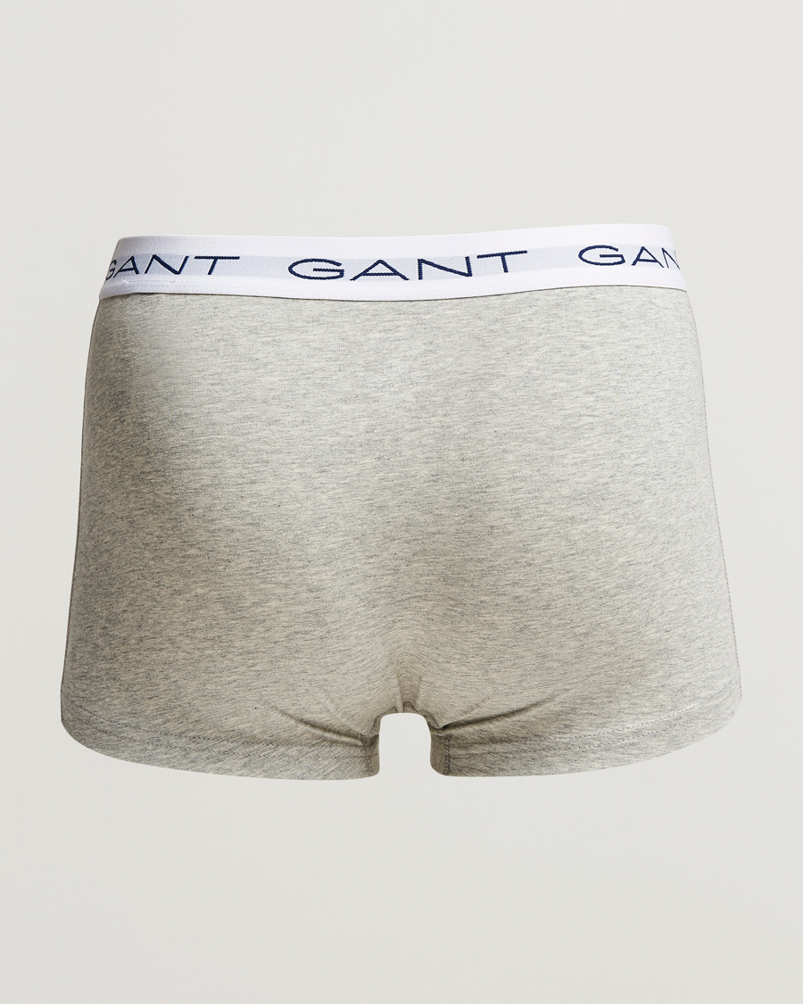 Herren | Unterwäsche | GANT | 3-Pack Trunk Boxer White/Black/Grey Melange
