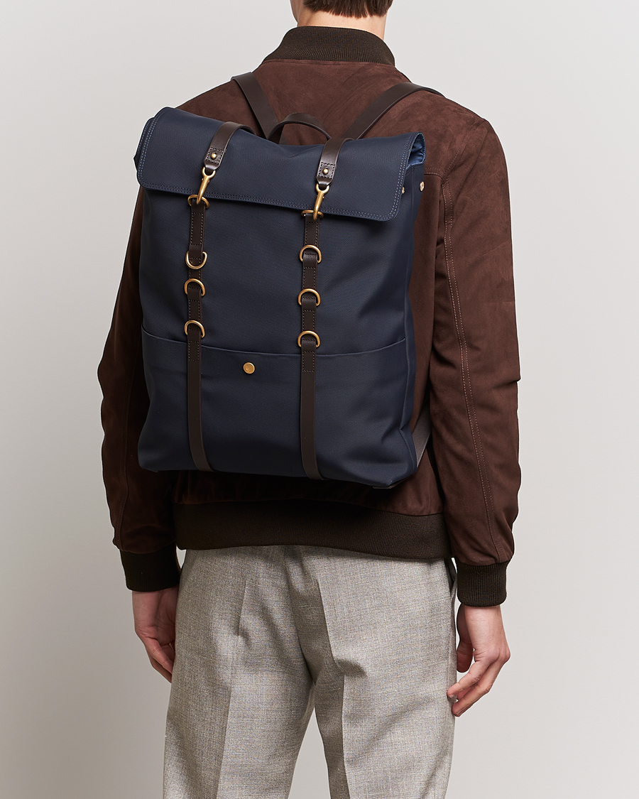 Herren | Taschen | Mismo | MismoM/S Nylon BackpackNavy/Dark Brown