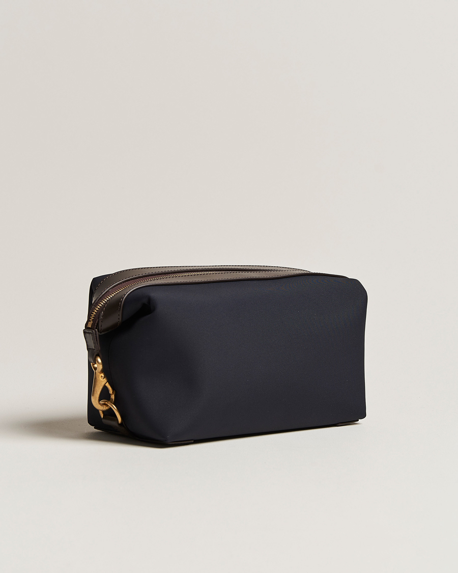 Herren | Taschen | Mismo | M/S Nylon Washbag Navy/Dark Brown