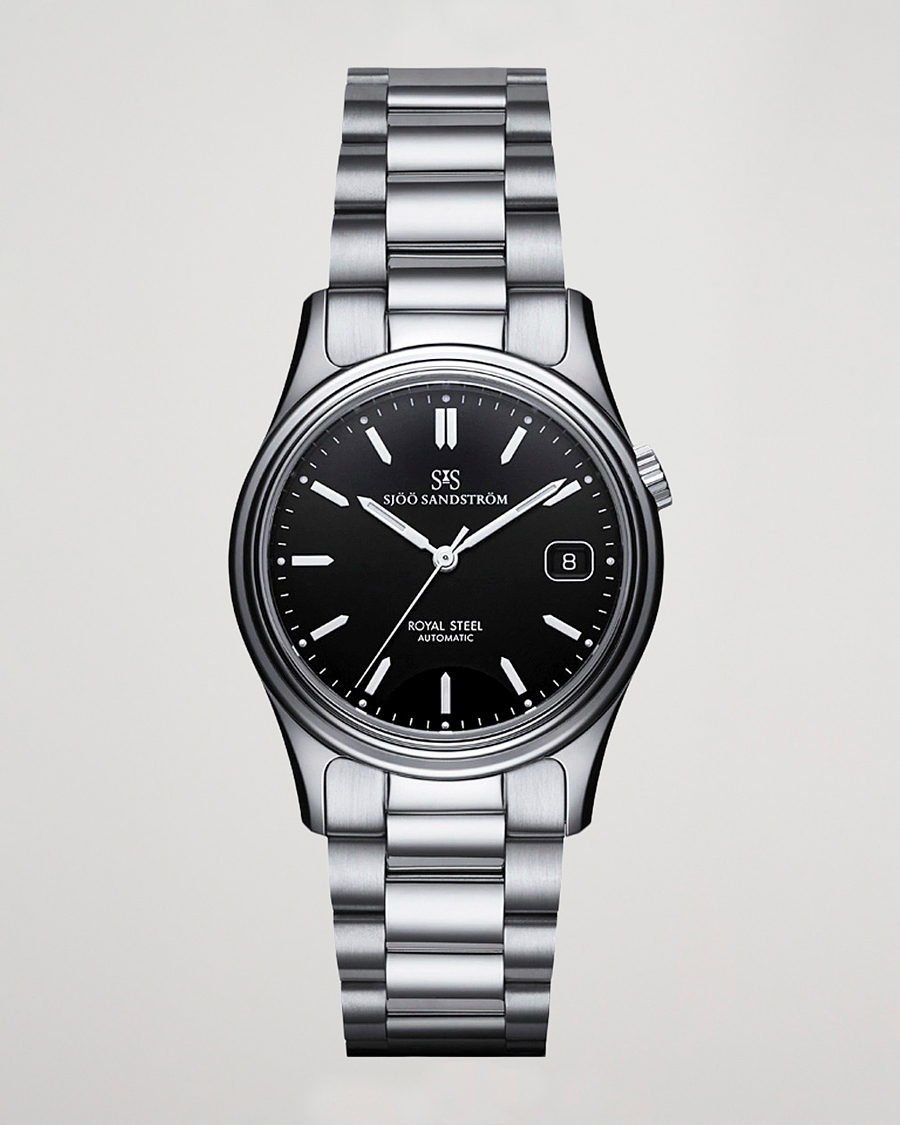 Herren | Sjöö Sandström Royal Steel Classic 36mm Black with Steel | Sjöö Sandström | Royal Steel Classic 36mm Black with Steel