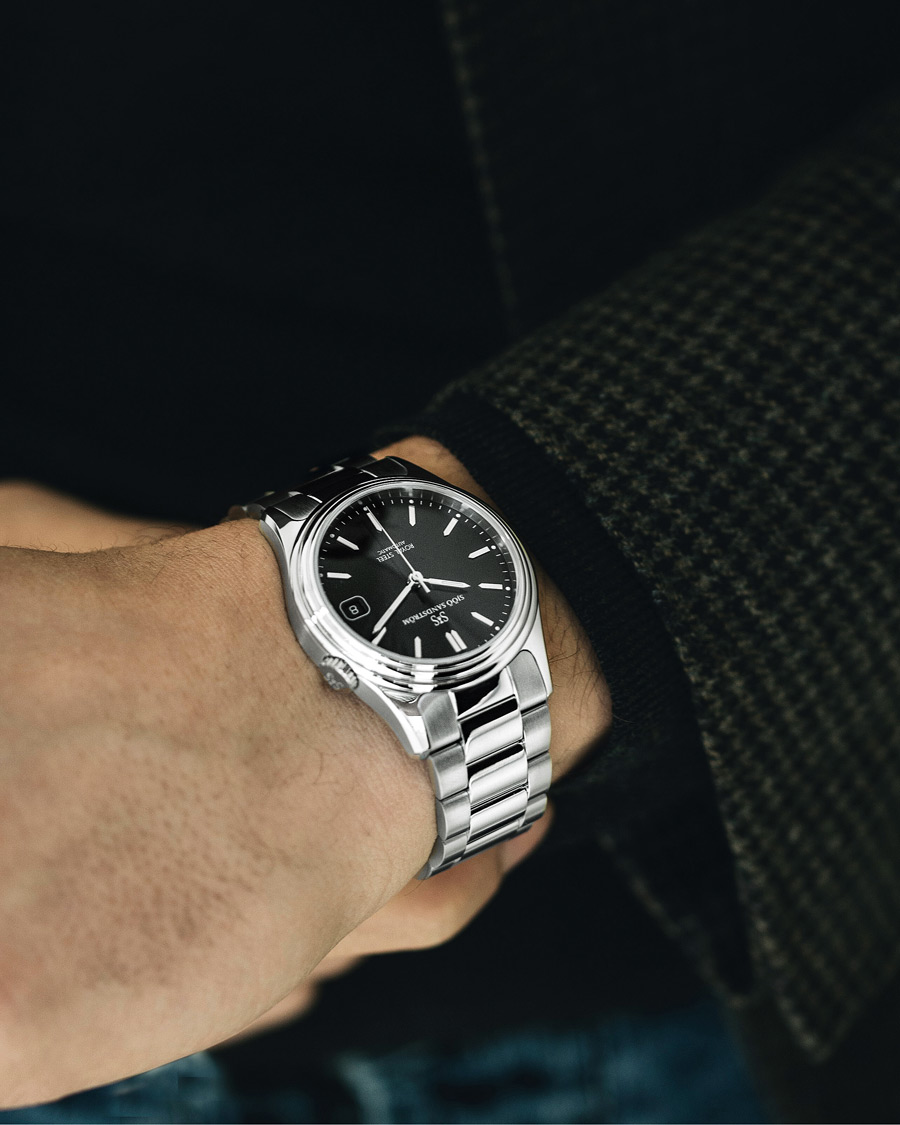 Herren | Fine watches | Sjöö Sandström | Royal Steel Classic 36mm Black with Steel
